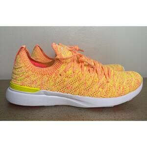 NEW APL SNEAKERS WOMENS 8 TECHLOOM WAVE ENERGY YELLOW ORANGE MAGENTA MELANGE